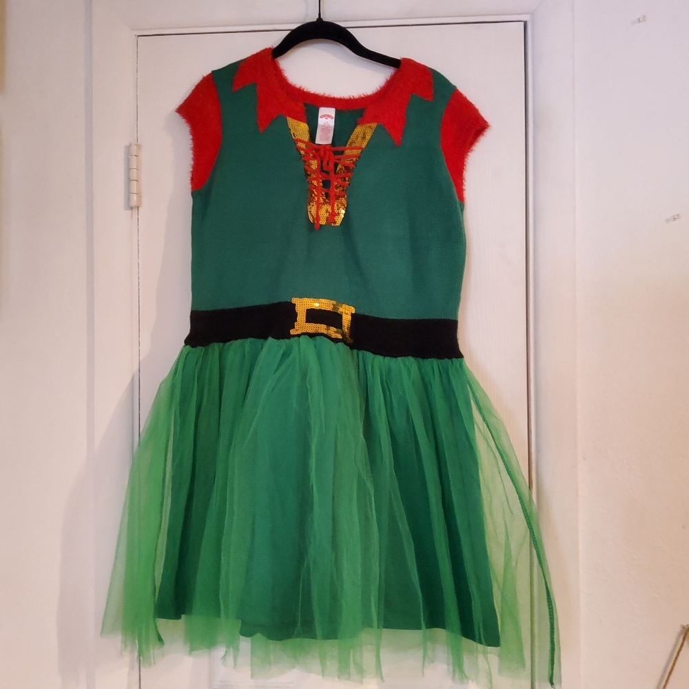 Holiday Time Green and Red Seasonal Costume